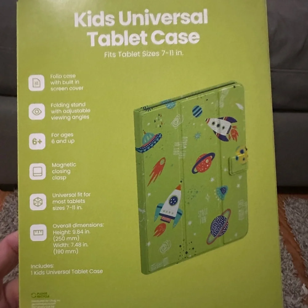 GEMS Kids Space Universal Tablet Case Green Fits Tablets up to 11